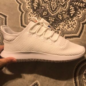 Adidas white sneakers !!! NEVER WORN WITH TAGS